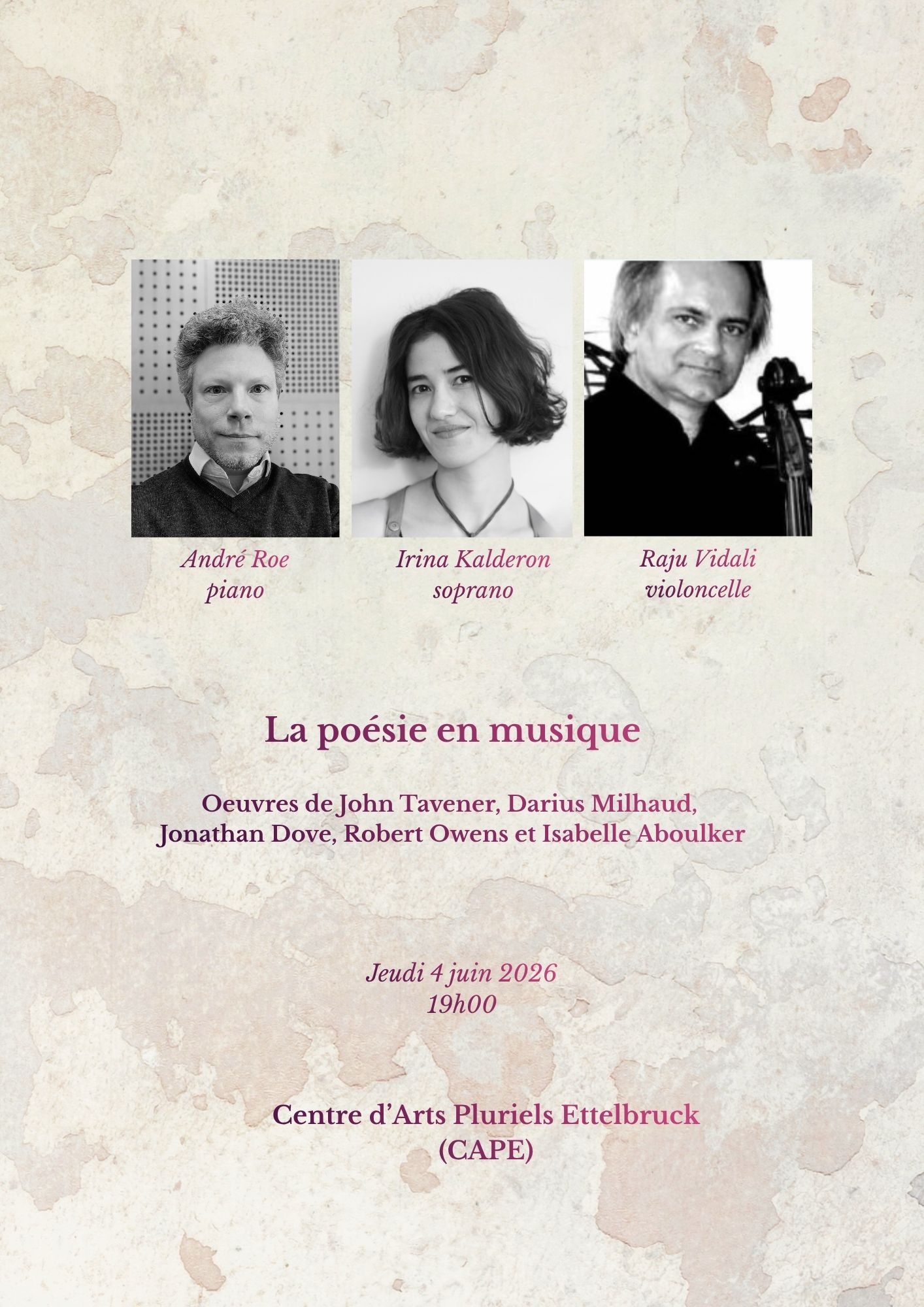 Next concert poster